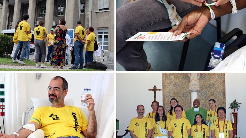 Onze voluntários da Jornada Mundial da Juventude visitaram o IPO de Lisboa Onze voluntários da Jornada Mundial da Juventude visitaram o IPO de Lisboa